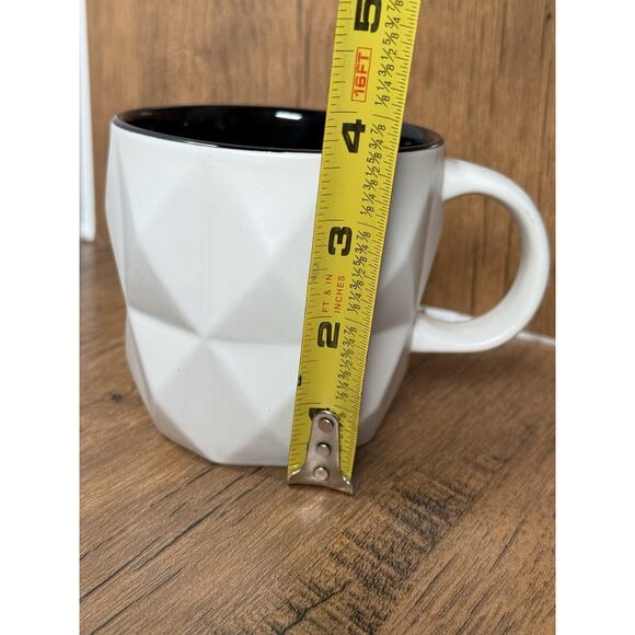 Teavana 2016 White Faceted Tea / Coffee Mug 12 fl oz - Picture 2 of 4